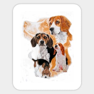 Beagle Medley Sticker